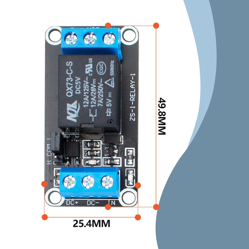 [Australia - AusPower] - Innfeeltech 3pcs DC 5V Relay Module 1-Channel Relay with Optocoupler High or Low Level Trigger Expansion Board 3pcs 1-Kanal 