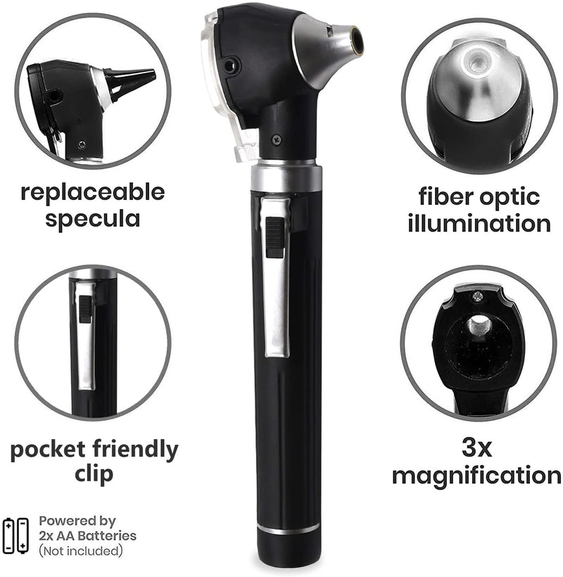 [Australia - AusPower] - OdontoMed2011® Mini Otoscope Fiber Optic Examination + Free Bulb (Purple) Purple 