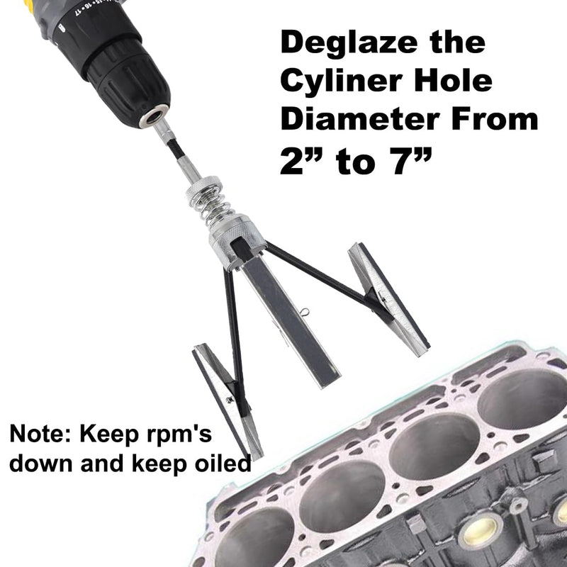[Australia - AusPower] - Engine Cylinder Hone Tool 2"-7" Diameter Adjustable Deglaze 