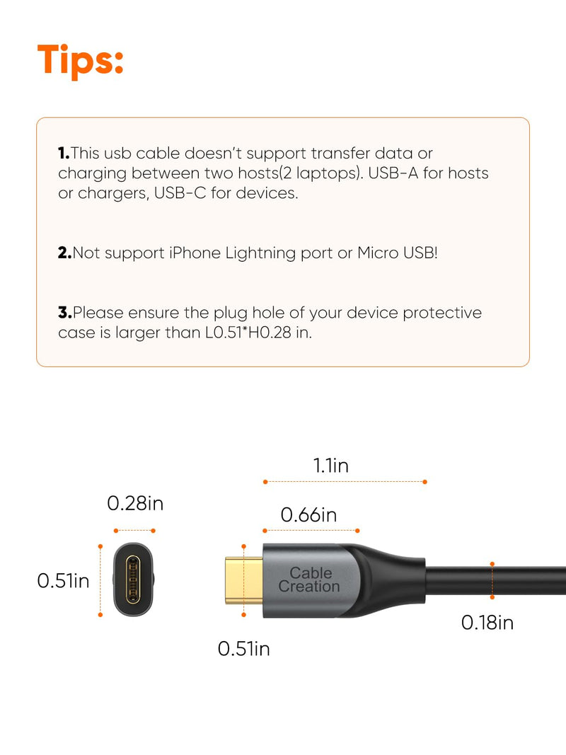 CableCreation 2-Pack USB C to USB A Cable 5FT,USB 3.1 USB 3.2 Gen2 10Gbps USB C Data Cable, Android Auto 3A for External SSD MacBook Pro iPad, Galaxy S24/S23, iPhone 16, 1.5m 5FT/1.5m Black