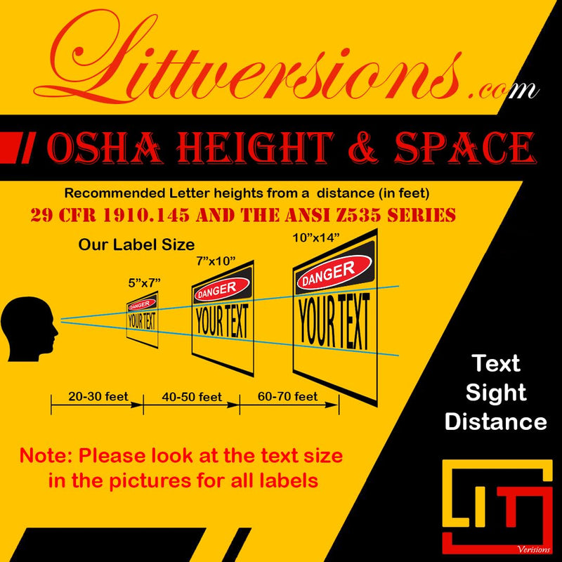 4 Pack 5"x7" Reflective Danger High Voltage OSHA Warning Safety Label Sign Decal 6 mil Laminated Engineer Grade UV Protected Red Black White ANSI NFPA 84877 84875 84876 89173 5" x 7" Reflective Laminated
