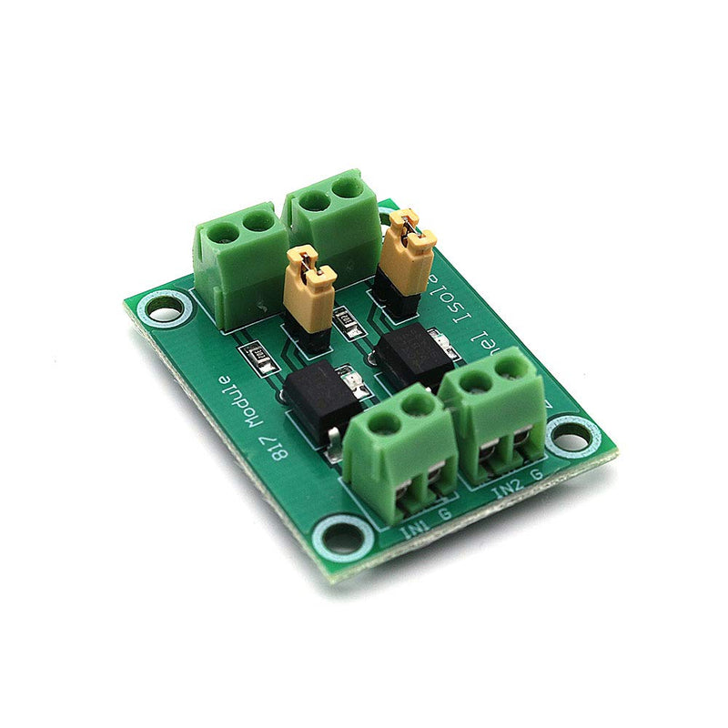 DollaTek 5pcs 817 Optocoupler 2-Way Voltage Insulation Board Voltage Control Switch Module