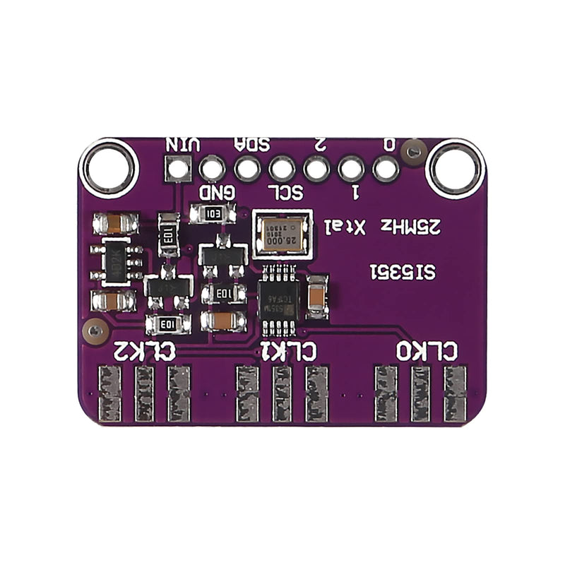 [Australia - AusPower] - 2PCS Si5351A I2C 25MHZ I2C High Frequency Signal Generator Breakout Board Signal Generator Clock 8KHz-160MHz DC 3V-5V 