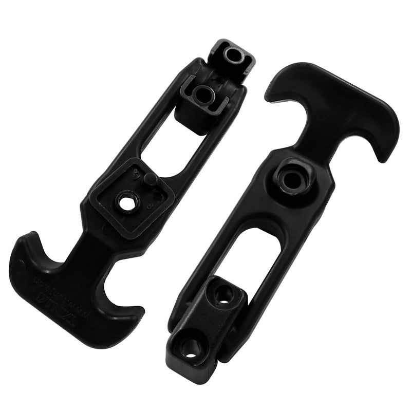 [Australia - AusPower] - Hordion 2 Pack 110 x 46mm T-Handle Latches, Toolbox Lid Latches Boat Hatch Latches, Rubber Draw Latches for Toolbox Cooler Replacement(Black) 110 x 47mm-Black 