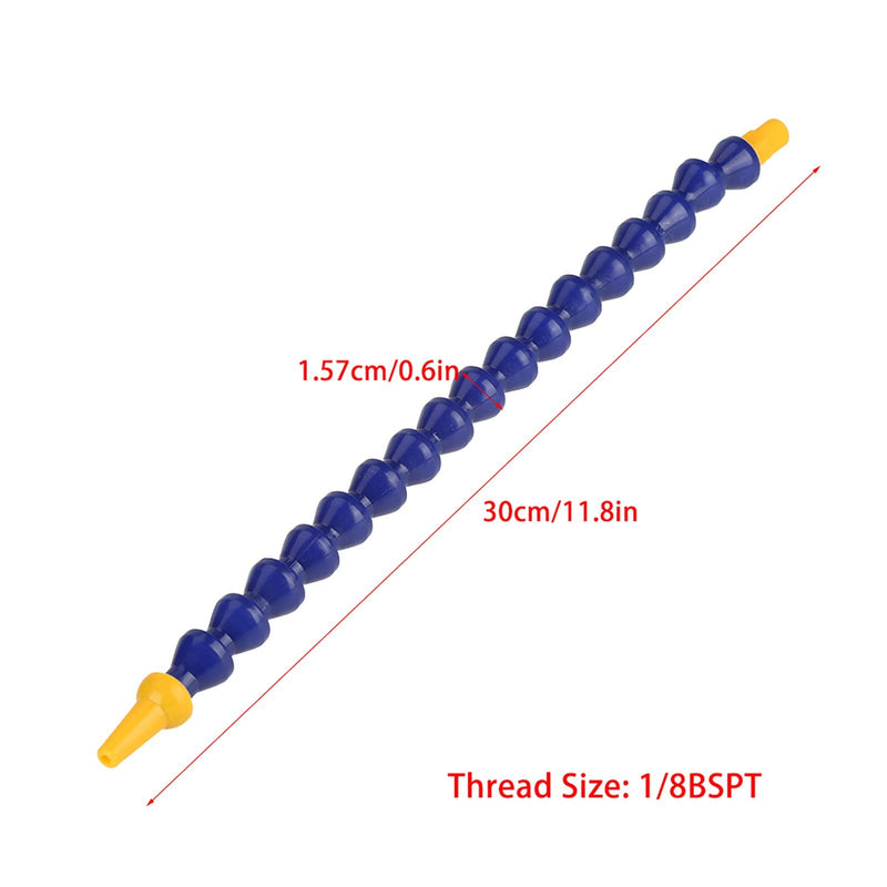 [Australia - AusPower] - Pack of 10 High Quality Flexible Plastic Coolant Hoses with 1/8 BSPT Thread for Lathes, CNC and Other Machines 