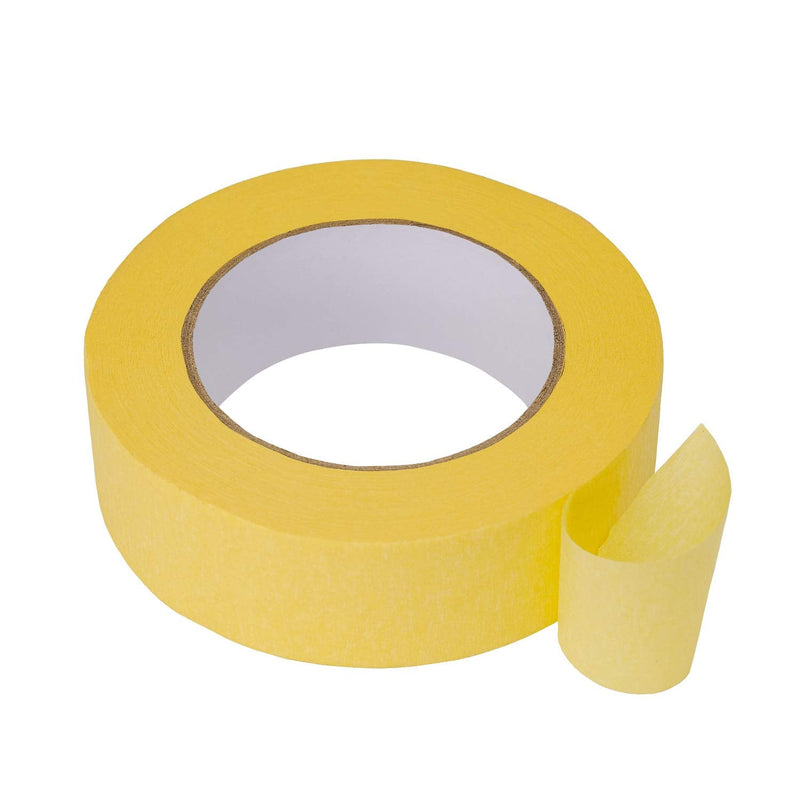 Lichamp 36mm x 55m Yellow Automotive Masking Tape for Painting, Auto Body Yellow Painters Tape for Car Detailing, 1.4 inch x 60 Yards 1.42 inches