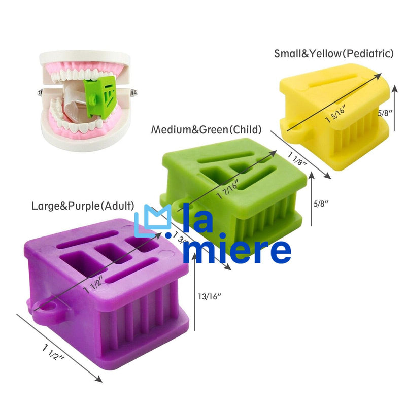 [Australia - AusPower] - 6P Dental Silicone Mouth Props for Adults and Kids, 2 of Each Large, Medium, and Small Mouth Prop Bite Block Set 