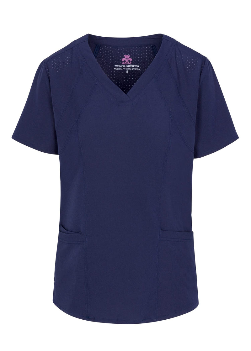 [Australia - AusPower] - Natural Uniforms Womens Cool Stretch Jogger Scrub Set True Navy Blue Medium 