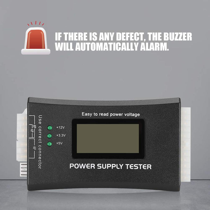 [Australia - AusPower] - Computer PC Power Supply Tester, ATX BTX ITX TFX Power Supply Tester with LCD Screen Display, Computer Host Inspection and Maintenance Tester Tool 