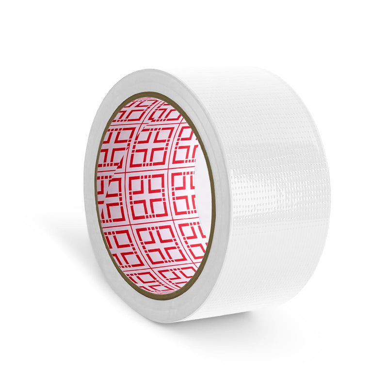 White Duct Tape Heavy Duty Waterproof,2 Inch x 22 Yard Strong Industrial Strength,Strong Adhesive Sticky, No Residue, Easy Tear by Hand for Indoor & Outdoor Repairs,1 Roll Duct 2"×22YD White