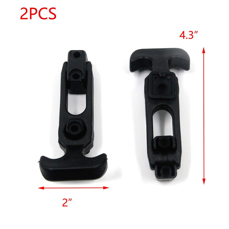 [Australia - AusPower] - T Tulead 2PCS Boat Hatch Latches T Handle Latch Rubber Cooler Latch Tool Strap Hood Machine Draw Latches 4.3" x 2" Black 