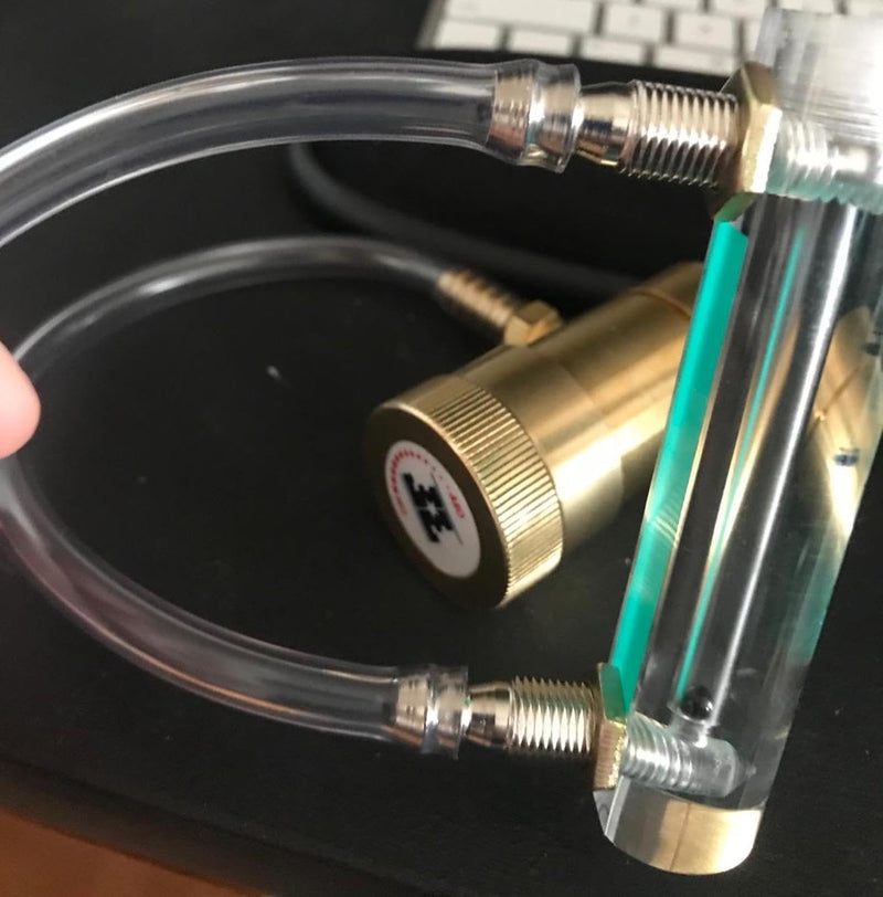 [Australia - AusPower] - 0.1-1.5LPM Gas Flow Meter with Control Valve, Oxygen Flow Regulator, Gas Flowmeter for Gas Oxygen Air Flow Meter, M10 Connector 