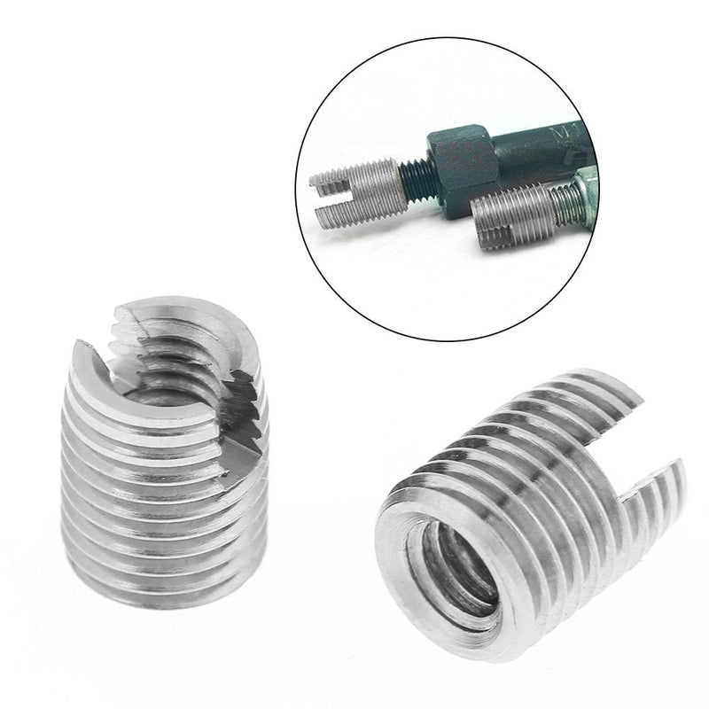 [Australia - AusPower] - 20pcs Thread Repair Insert, Metal Self Tapping Slotted Screw Thread Insert Helical Repair M4 x 8mm Set 