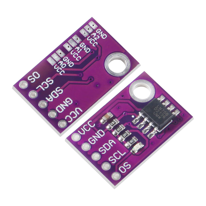 [Australia - AusPower] - 5PCS LM75 LM75A Temperature Sensor High Speed I2C IIC Interface High Precision Development Board Module 