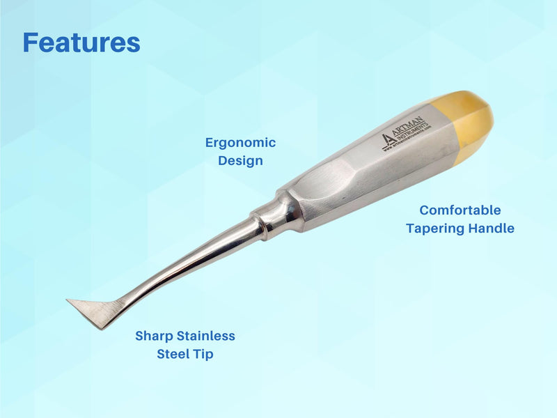 [Australia - AusPower] - Cryer Dental Molar Root Extraction Elevator Left and Right Surgical Root Extraction 