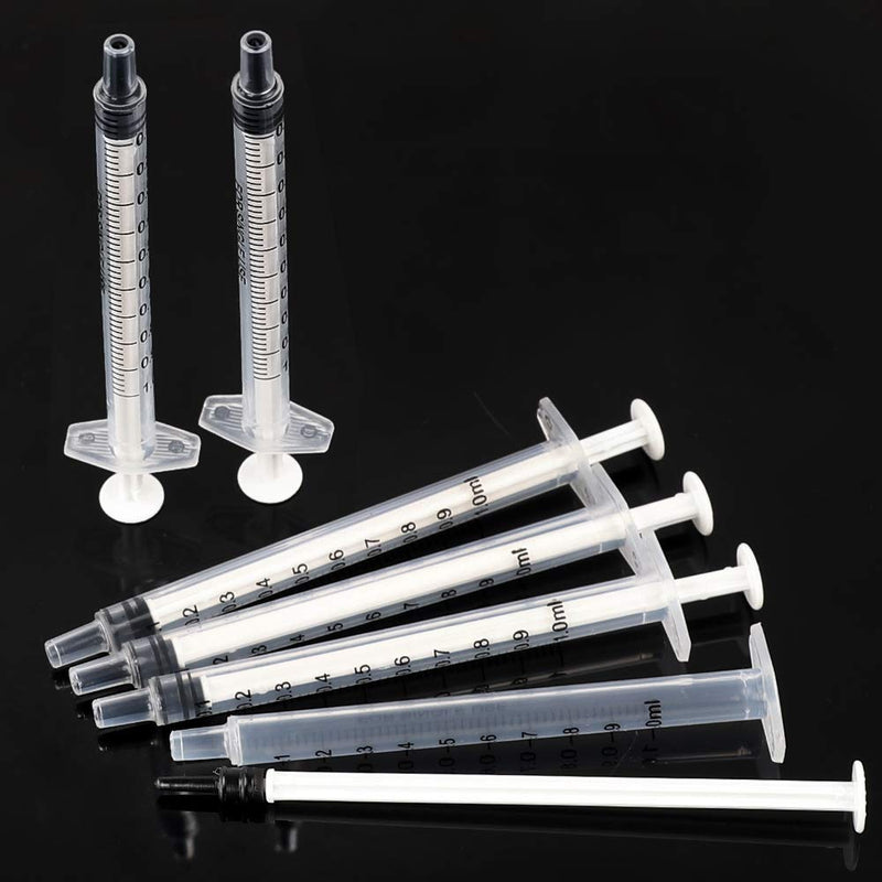 [Australia - AusPower] - DEPEPE 120pcs 1ml Luer Slip Tip Syringe with Caps, Without Needle, for Colostrum Collection,Pet Feeding and Industrial Use 