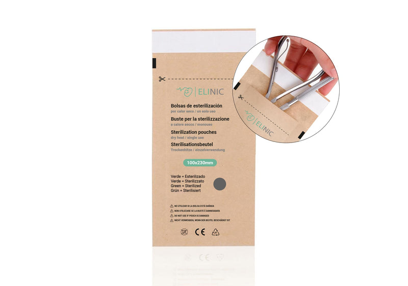 Dry Heat Sterilization Bags - Pack of 100 (100mm x 230mm) 100*230mm