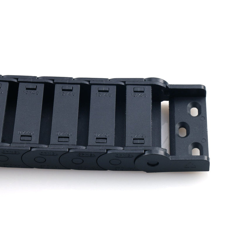 [Australia - AusPower] - URBEST Cable Drag Chain, 15 x 40mm Towline Wire Carrier 1 M/ 3.3Ft Plastic Semi Enclosed Machine Tool (15x40mm) 15x40mm 