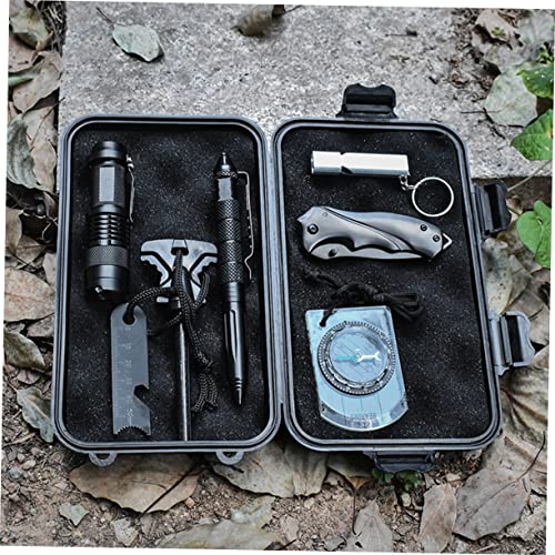 YARNOW waterproof hard survival storage box, shockproof outdoor tool organizer for camping and hiking