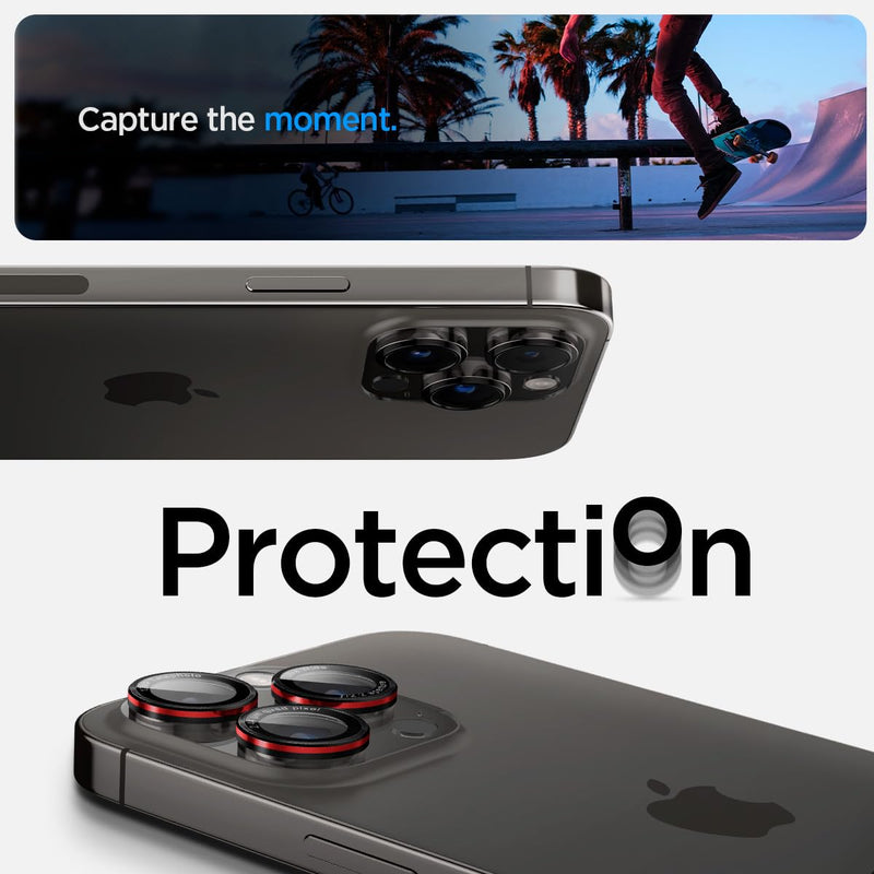 [Australia - AusPower] - Spigen Camera Lens Screen Protector [GlasTR EZ Fit Optik Pro] Designed for iPhone 15 Pro Max/iPhone 15 Pro/iPhone 14 Pro Max/iPhone 14 Pro [Case Friendly] - L-Series [2 Pack] 