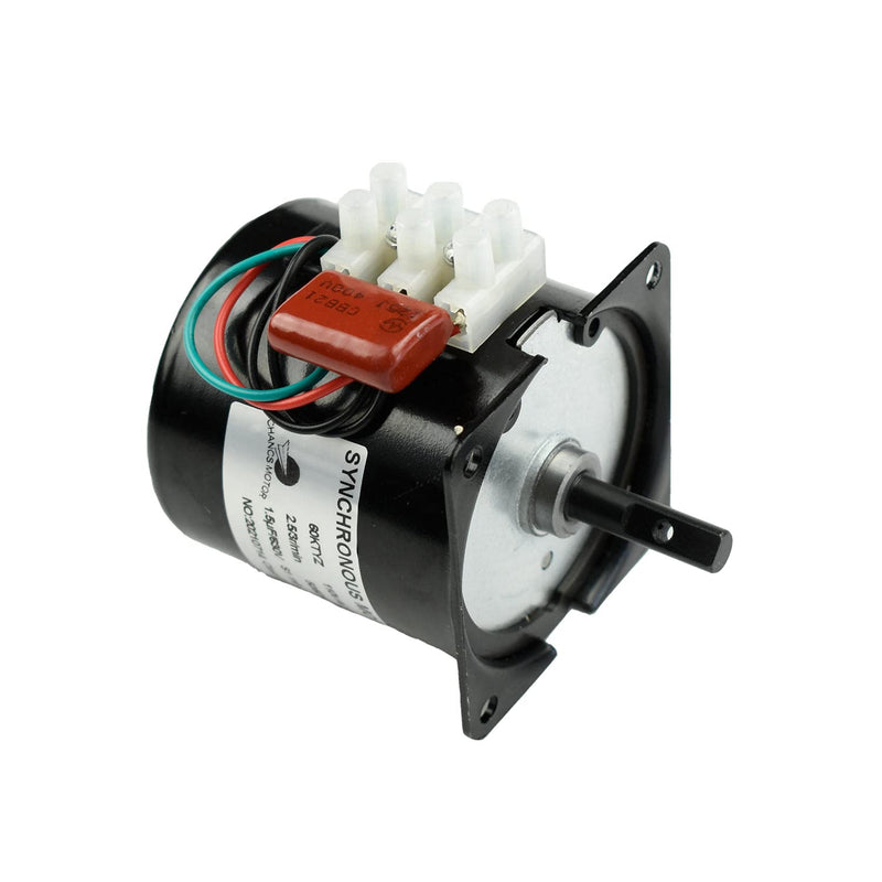60KTYZ 110V 60-72RPM Permanent Magnet Synchronous Gear Motor with Fixed Bracket and Power Cord Switch Plug 60-72r/min+ Bracket+Power cable