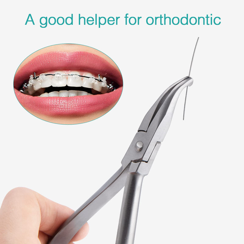 [Australia - AusPower] - LVCHEN Orthodontic Curved Pliers - Dental Wire Bending Pliers Stainless Steel Curved Dental Pliers 