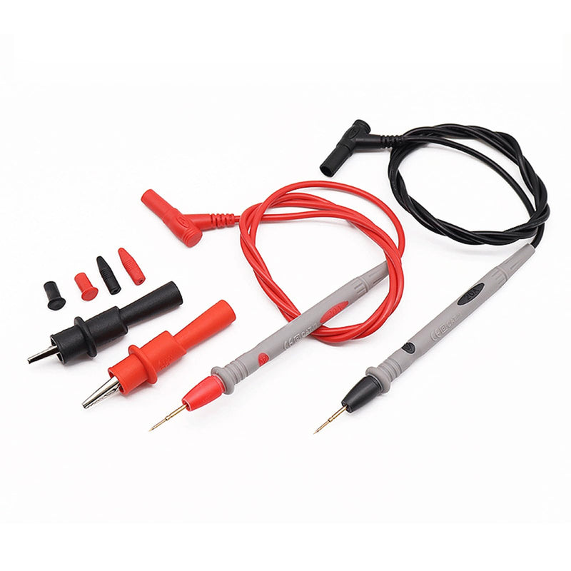 [Australia - AusPower] - 1000V 20A Multimeter Lead Test Kit, Gold-Plated Probe Leads with Alligator Clips,Precision Sharp Probe Test Lead Test Extension,Test Lead Probe Clip Suitable for Most of Digital Multimeter 