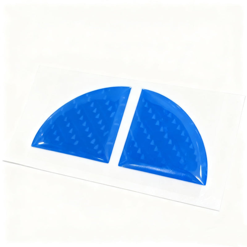 3D Epoxy Resin Sticker, Compatible with BMW Emblem,Blue Black Carbon Fiber Stickers, Two-piece Set with Front and Back Labels