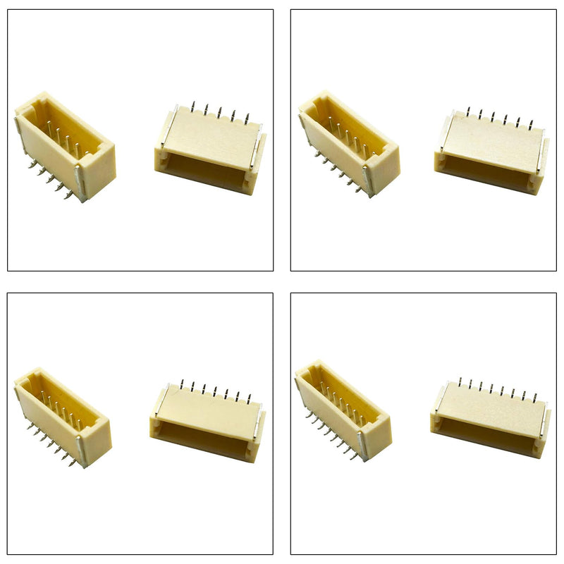 [Australia - AusPower] - JST Connector Kit, SH1.0 SMT Header Jst 1mm Pitch IC Socket Plugs Adapter, JST-SH 2/3/4/5/6/7/8/9/10/12Pin SMT Header Surface Mount Mounting Top Type Vertical Header (SH1.0-SMT-Ver) JST-1.0MM-SH-SMT-Vertical Header 