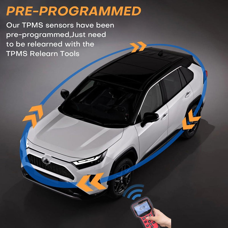 [Australia - AusPower] - Cheriezing Pre-Programmed Tire Pressure Monitoring System Sensor Compatible with Select Cadillac Chevy GMC Models Escalade Colorado Silverado Suburban Tahoe Canyon Sierra Hummer Yukon 433MHz 4 PCS 