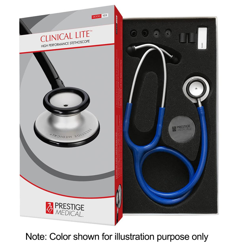 [Australia - AusPower] - Prestige Medical Clinical Lite™ Stethoscope, Rainbow & Stealth/Black Clinical Lite Stethoscope Rainbow & Stealth / Black 