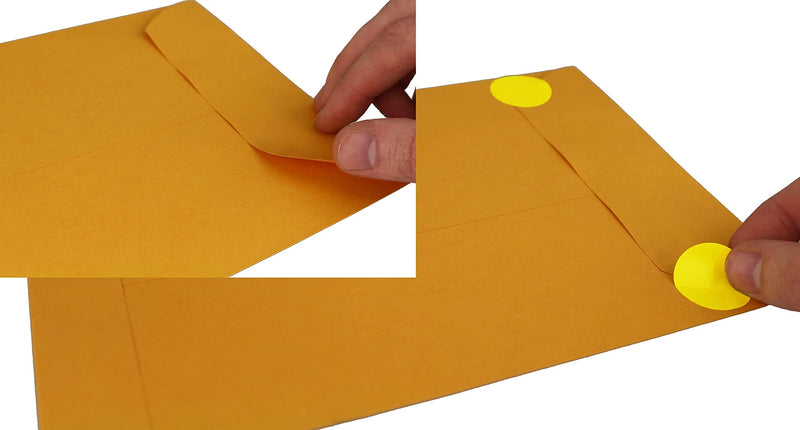 ChromaLabel 1 Inch Circle Stickers, Easy to Write On Colored Dots, Removable Sticky Dots - 1000 Stickers per Roll, Yellow Dots 1" Diameter