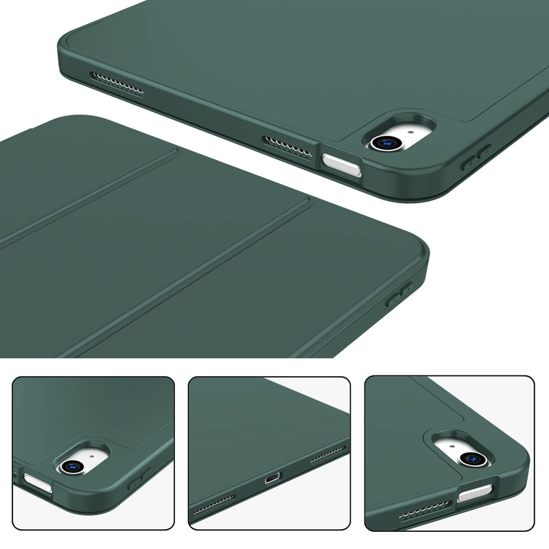 [Australia - AusPower] - ZryXal New iPad 10th Generation Case 10.9 Inch 2022 with Pencil Holder, Smart iPad Case with Soft TPU Back [Support Auto Wake/Sleep] (New Midnight Green) New Midnight Green 
