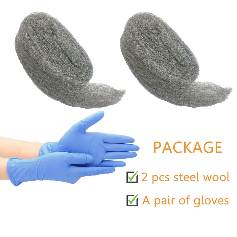 [Australia - AusPower] - Steel Wool Mice Control, 2 Pack 3"x10 Ft Hole Filler, Gap Blocker, Barrier, Protect Against Animals in Holes Holes, Siding, Pipeline, Vents for Garden, House, Garage 