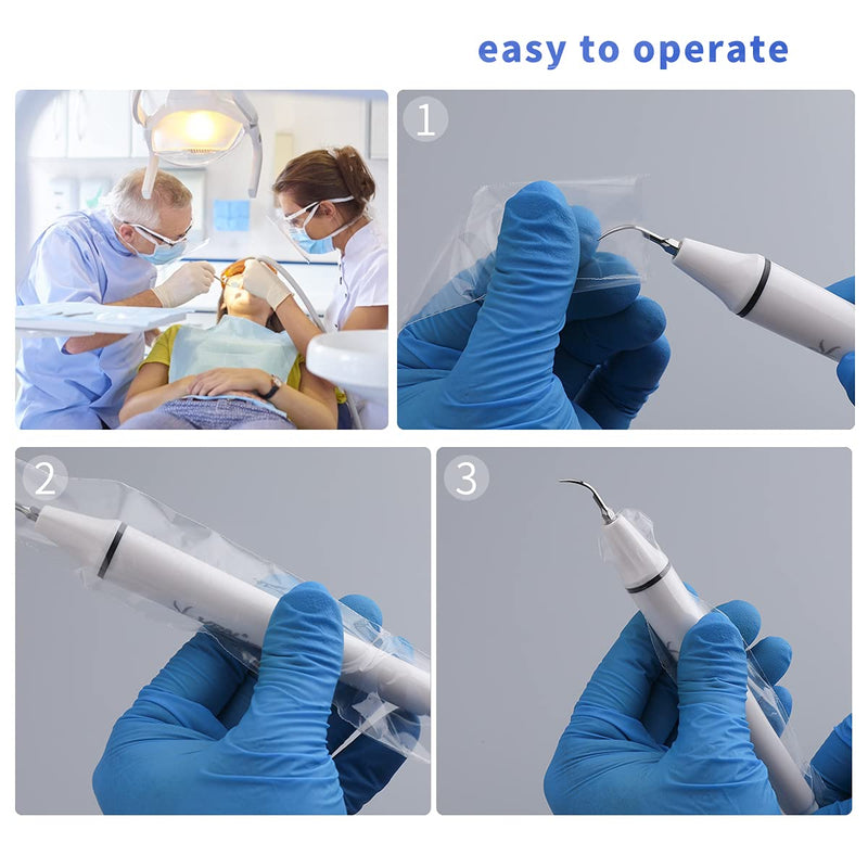 [Australia - AusPower] - ANNWAH 500 Pcs Dental Disposable Ultrasonic Scaler Sheaths, Dental Ultrasonic Scaler Sleeves for Tooth Cleaner Electrical Machine 