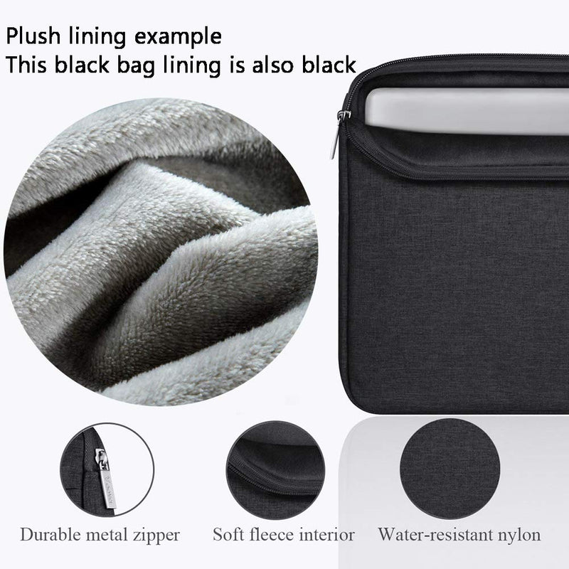 [Australia - AusPower] - Laptop Sleeve 13 13.6 Inch Compatible with MacBook Air/Pro 13 M1/M2,Surface Laptop 4/5,Surface Pro X/9/8,13.5”Chromebook,Slim Computer Cover Bag,Black 12.6-13.6 Inch Black 