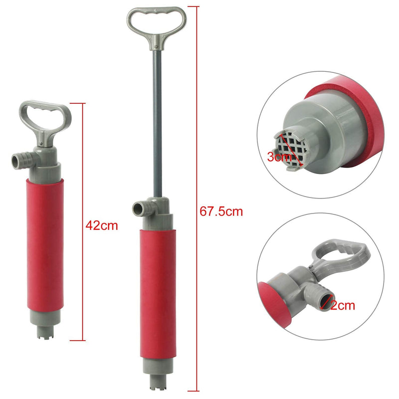 NovelBee 16.5" Portable Kayak Hand Pump Floating Hand Bilge Water Pump for Kayak Rescue