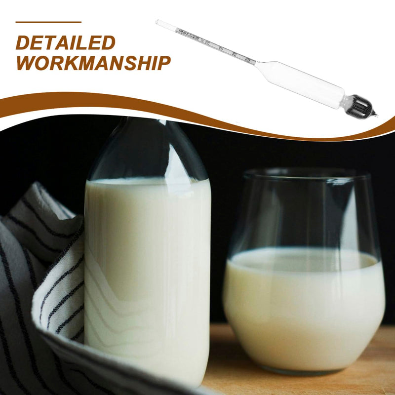 VICASKY Milk Hydrometer Made of Glass, Lactate Meter for Density Measurement for Milk, Precise Milk Measuring Tool for Kitchen and Laboratory, Portable Manual Hydrometer, 6.69 x 0.59 x 0.59 inches