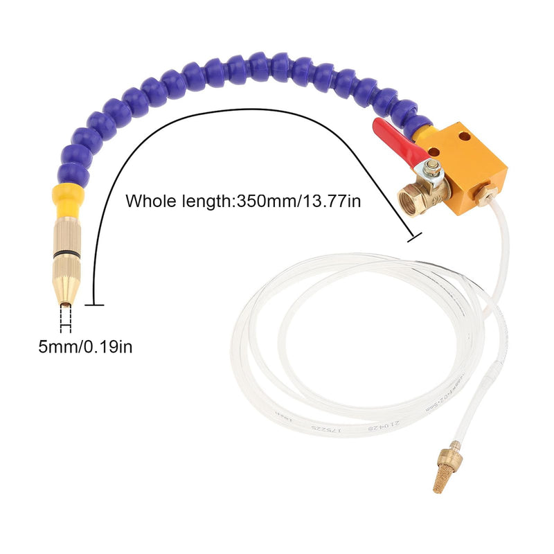 [Australia - AusPower] - 2PC Mist Coolant Mist Lubrication System Unit, Metal Cutting Engraving Cooling Sprayer Machine with Air Pipe for CNC Lathe Milling Drill Machine 2 