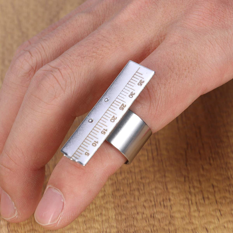 [Australia - AusPower] - Stainless Steel Gauge Finger Ruler Span Measure Scale Oral Dental Ring 