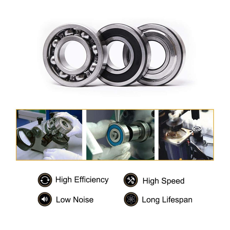 [Australia - AusPower] - uxcell 6001ZZ Ball Bearing 12mm X 28mm X 8mm Double Shielded 6001-2Z 80101 Deep Groove Bearings High Carbon Steel Z1 (Pack of 10) 12mmx28mmx8mm 