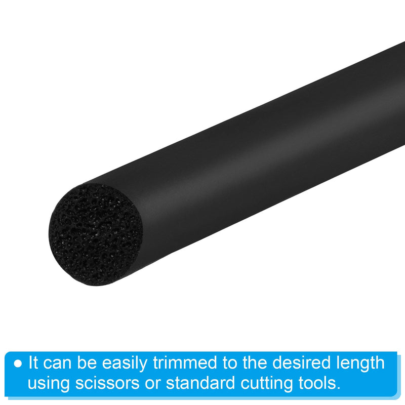 [Australia - AusPower] - PATIKIL 5/16 Inch x 65.6 Feet Backer Rod, Foam Rope Caulk Crack Joint Filler Roll Seal Weather Strip for Home Construction, Black 