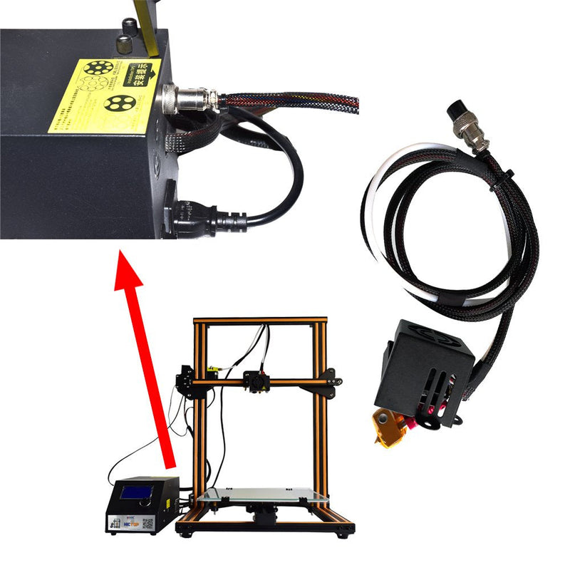 [Australia - AusPower] - HICTOP CR-10 Hotend Full Assemble MK8 Extruder Fit for Creality CR-10，CR-10S，CR-10 Mini 3D Printer 