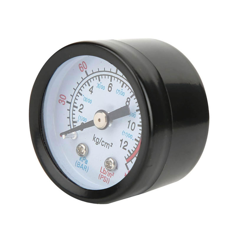 [Australia - AusPower] - Air Compressor Pressure Gauge Gauge Display Black Iron Housing Diameter of Lower Bracket Approx. 42mm for Screw Piston Compressor 