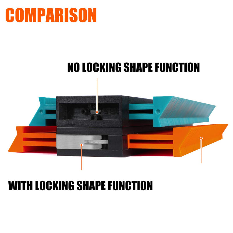 [Australia - AusPower] - Saker Multi-Function Foldable Level-Saker Contour Gauge (10 Inch Christmas Packaging) Profile Tool 