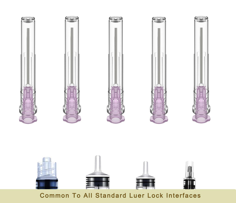 [Australia - AusPower] - 18 Gauge 1 inch Needle (100Pack) Luer Lock Industrial Dispensing Accessories, Individual Package 18G-1 IN 25mm 