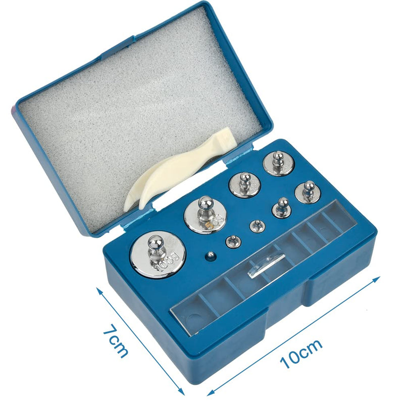 [Australia - AusPower] - Calibration Weights Set, 17 Pieces, 10 mg-100 g, Calibration Weights Scales, Precision Stainless Steel Calibration Weights Set, Calibration Weights, Precise Test Weight, Calibration Weight, Digital 