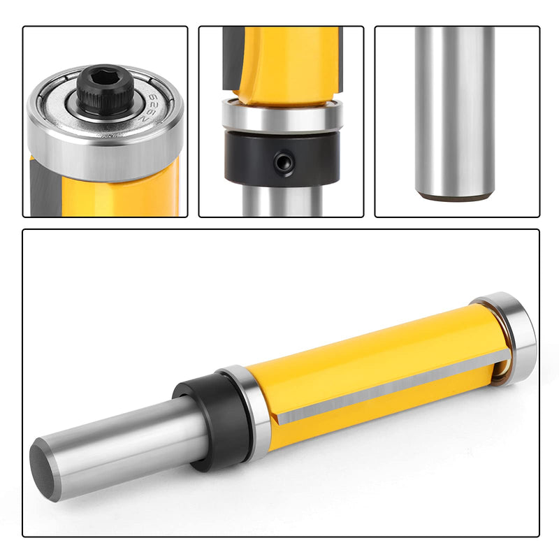 [Australia - AusPower] - 2-Inch Flush Trim Top and Bottom Bearing Router Bit 1/2-Inch Shank 1/2" Shank 2" Length 