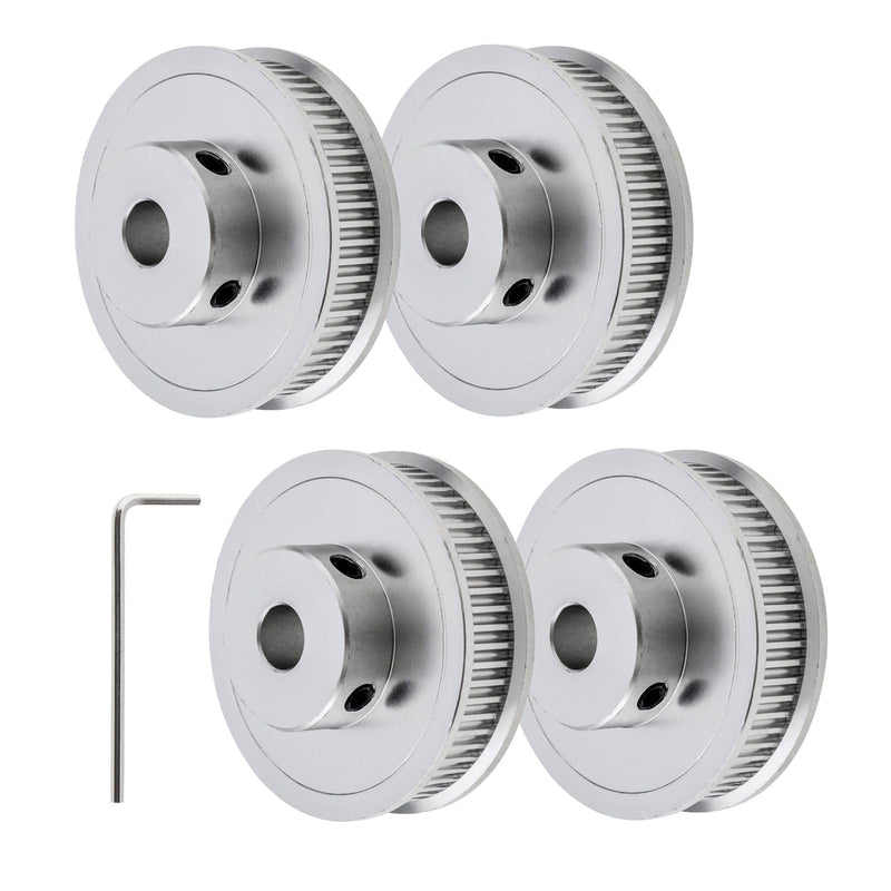 [Australia - AusPower] - GT2 Pulley 60 Teeth Bore 5mm Width 6mm Timing Belt Pulley for 3D Printer, CNC (4, 60T 5mm bore) 4 