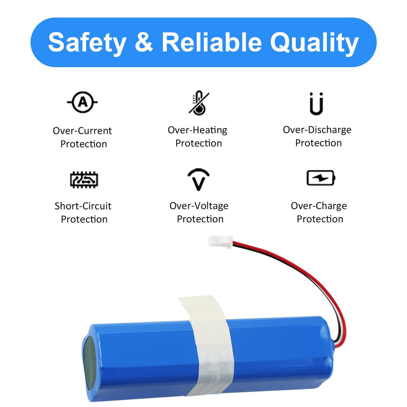 [Australia - AusPower] - MULS 5600mAh Replacement Battery for Laresar L6 Pro, Ultenic T10 Pro T10 Elite, Viomi S9, HONITURE Q6 Pro Q6 Se, Lydsto R1, Philips FC8972, Haier TAB-T530S, Zoozee Z50 Robot Vacuum Cleaner 14.4V 